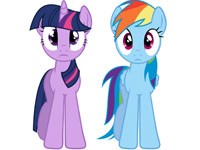 Сумеречная Искорка и Рэйнбоу Дэш