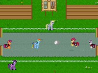 Футбол между пони